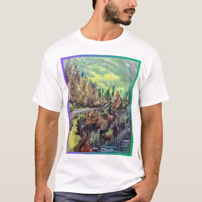 Cliff-Side Scene T-Shirt (Front)