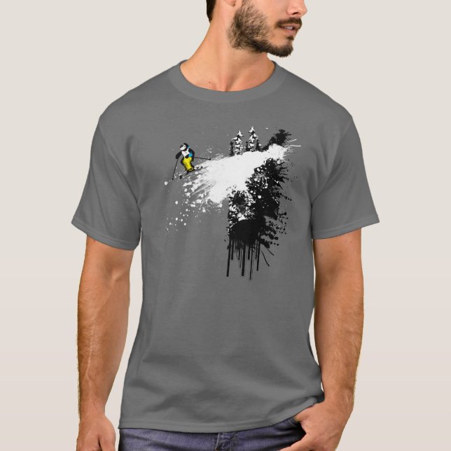 Cliff Skier T-Shirt (Front)