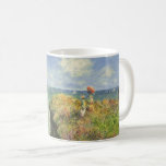Cliff Walk at Pourville by Claude Monet Coffee Mug<br><div class="desc">Cliff Walk at Pourville (1882) by Claude Monet is a vintage impressionism fine art nautical painting. A seascape featuring two women standing on a rocky sea cliff. The ladies are carrying parasols and overlooking waves on the ocean on a sunny summer day. About the artist: Claude Monet (1840-1926) was a...</div>