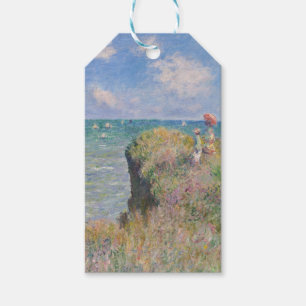 Cliff Walk at Pourville by Claude Monet Gift Tags