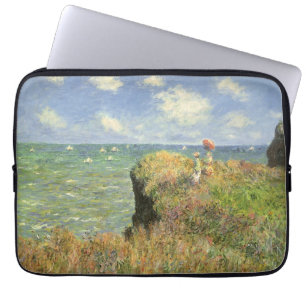 Cliff Walk at Pourville by Claude Monet Laptop Sleeve