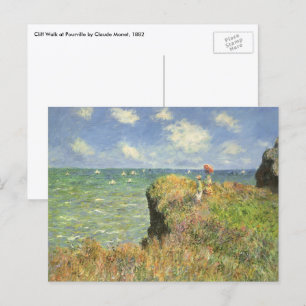Cliff Walk at Pourville by Claude Monet Postcard