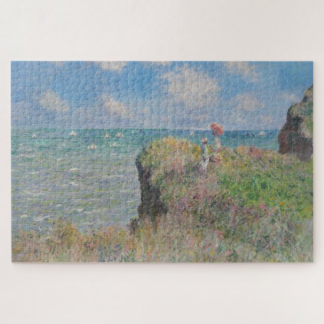 Cliff Walk at Pourville Monet Jigsaw Puzzle (Horizontal)