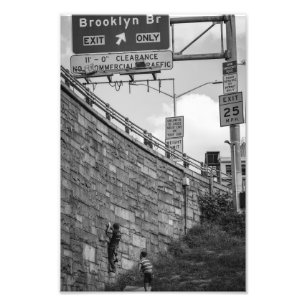 Cliffhanger: Brooklyn Bridge  Photo Print