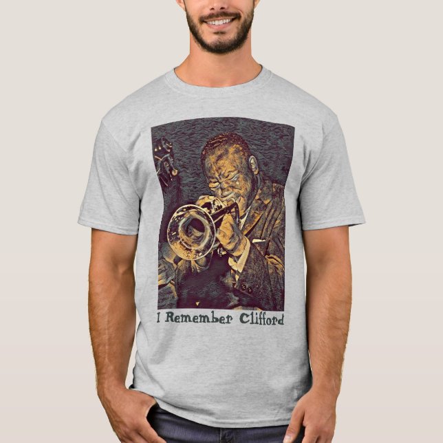 Clifford Brown Jazz Trumpet T-Shirt (Front)