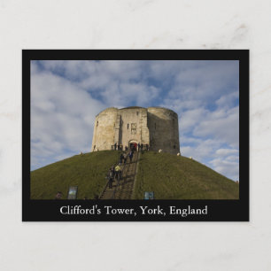Clifford's Tower, York, England Postcard