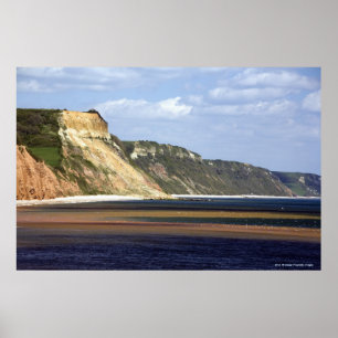 Cliffs Along Jurassic Coast Poster