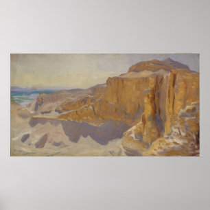Cliffs at Deir el Bahri, Egypt Poster