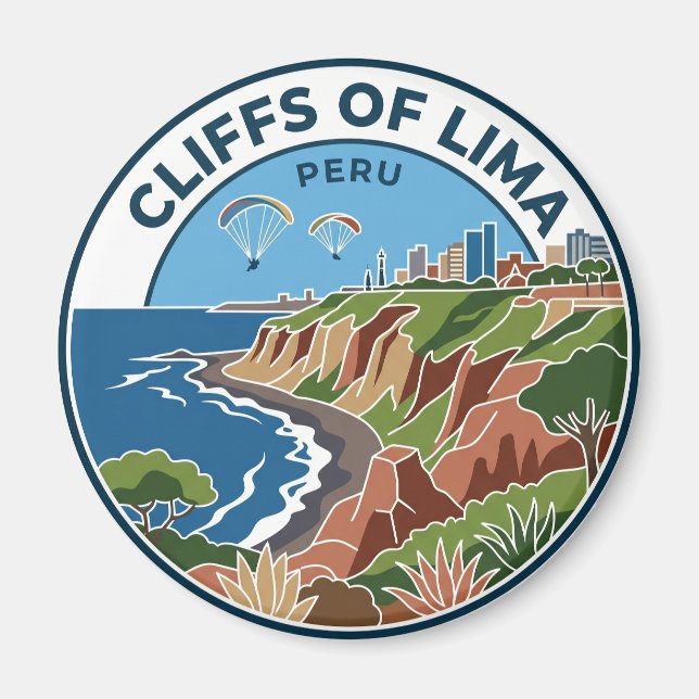 Cliffs of Lima Peru Peru Magnet (Front)