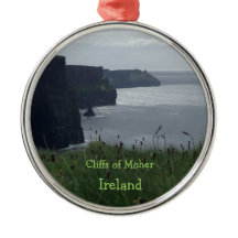 Cliffs of Moher Ireland - Irish Holiday Ornament