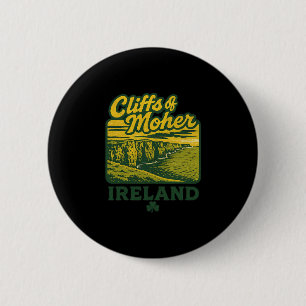 Cliffs Of Moher Ireland Retro Vacation Landmark So 6 Cm Round Badge