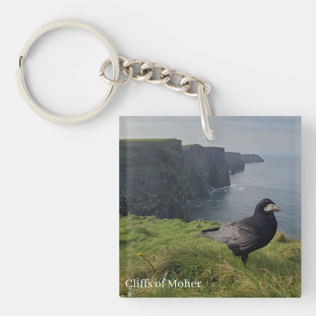 Cliffs of Moher, Ireland Rook Keychain (Front)