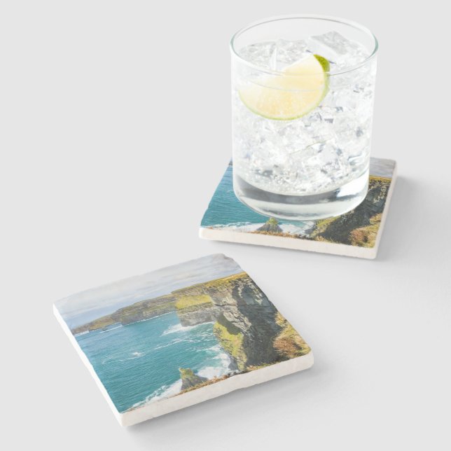 Cliffs of Moher, Ireland Stone Coaster (Side)