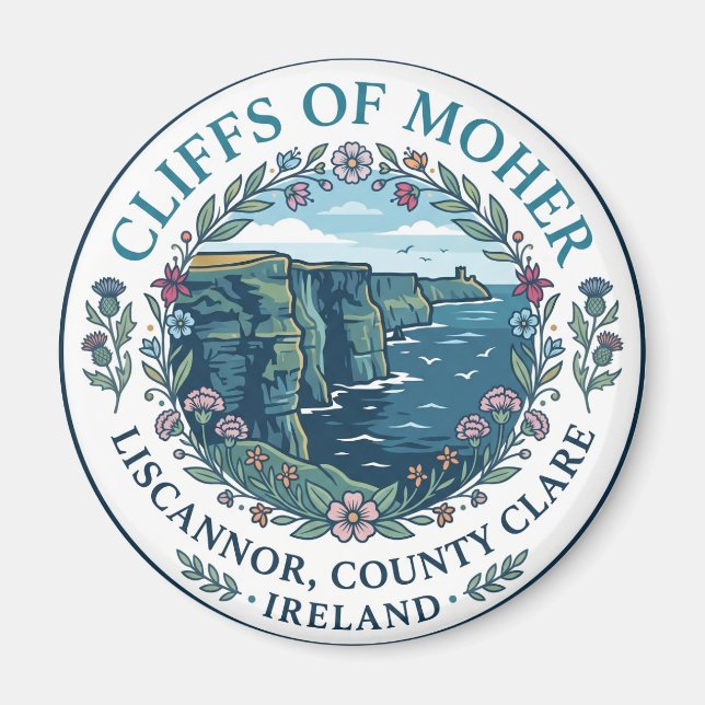 Cliffs of Moher, Liscannor, County Clare, Ireland Magnet (Front)