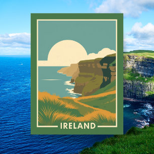 Cliffs of Moher Scenic Ireland Travel  Postcard