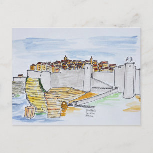 Cliffside City of Bonifacio Corsica, France Postcard