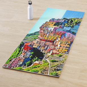 Cliffside Dreams: Manarola’s Colours Yoga Mat