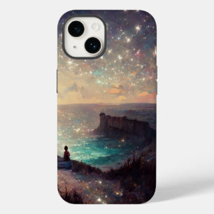 Cliffside Night Fantasy Landscape Sci-Fi Case-Mate iPhone 14 Case