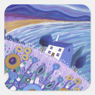 Clifftop Cottage 2013 Square Sticker