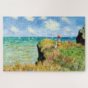 Clifftop Walk at Pourville by Claude Monet Jigsaw Puzzle
