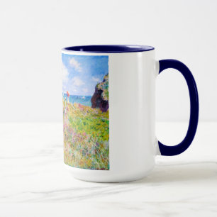 Clifftop Walk at Pourville Claude Monet Mug