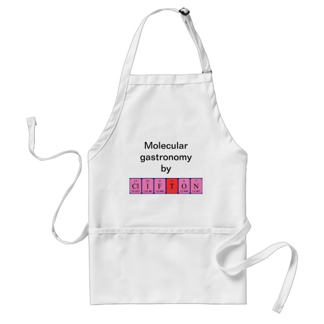 Clifton periodic table name apron (Front)