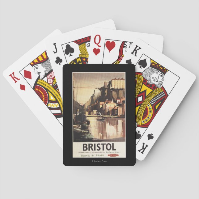 Clifton Suspension Bridge and Boats Playing Cards (Back)