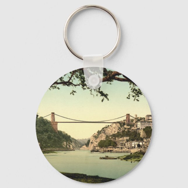 Clifton Suspension Bridge I, Bristol, England Key Ring (Front)