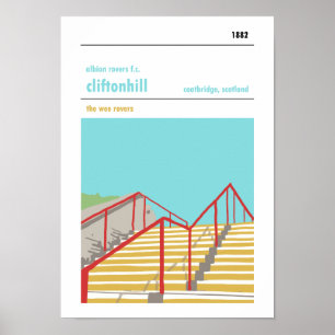 Cliftonhill, Coatbridge. Haynes Manual Style Print