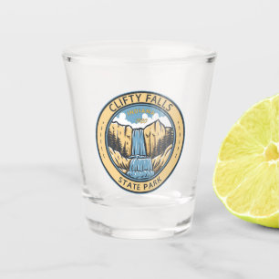 Clifty Falls State Park Indiana Badge Shot Glass