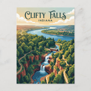 Clifty Falls USA Postcard