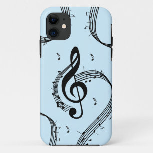 Climactic G Clef Music Blue Case-Mate iPhone Case