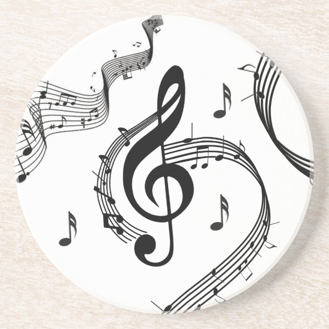 Climactic G Clef Music Coaster (Front)