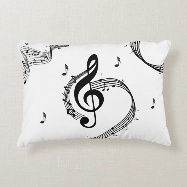 Climactic G Clef Music Decorative Cushion (Front)