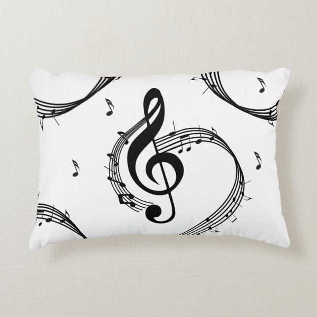 Climactic G Clef Music Decorative Cushion (Front)