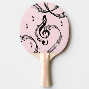 Climactic G Clef Music Pink Ping Pong Paddle