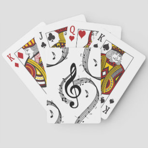 Climactic G Clef Music Playing Cards