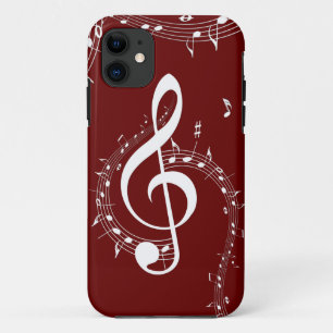 Climactic G Clef Music Red Case-Mate iPhone Case