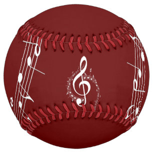 Climactic G Clef Music Red Softball