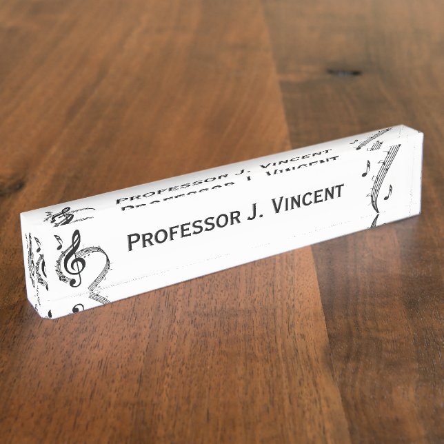 Climactic G Clef Name Nameplate (Side)