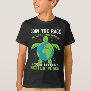 Climate Change Activism Earth Day Turtle T-Shirt