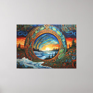Climate Change Art Canvas Print