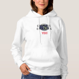 Climate Change Awareness Message White Hoodie