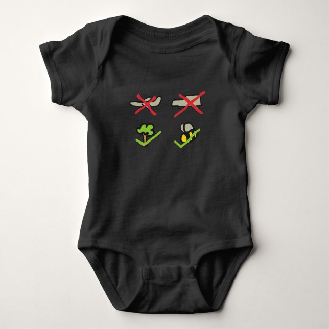 Climate Change Baby Bodysuit (Front)