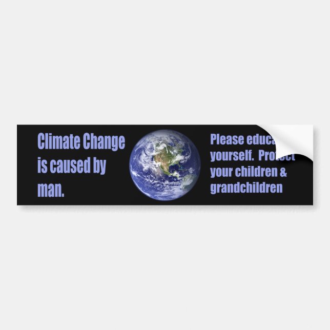 Climate Change Bumper Sticker (Front)