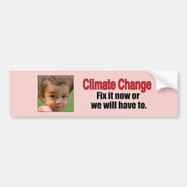 Climate Change Bumper Sticker (Front)