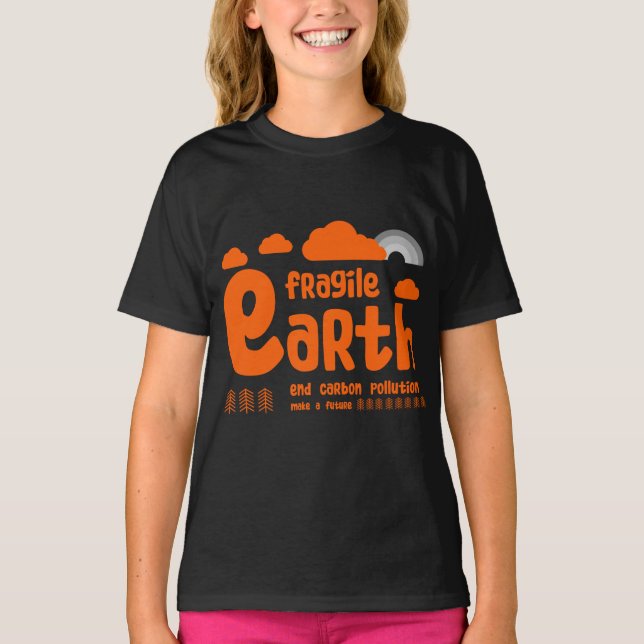 Climate Change | Carbon Pollution | Action T-Shirt (Front)