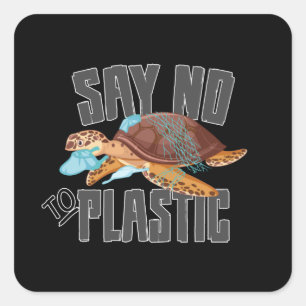 Climate Change CO2 Future Planet Earth Gift Idea Square Sticker