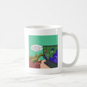 Climate Change Dinosaurs Parody Humans Dark Humour Coffee Mug