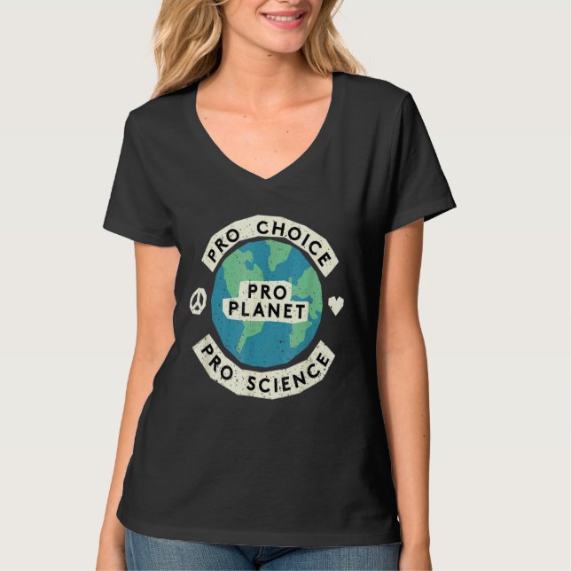 Climate Change Environmentalist Earth Advocate Pro T-Shirt (Front)